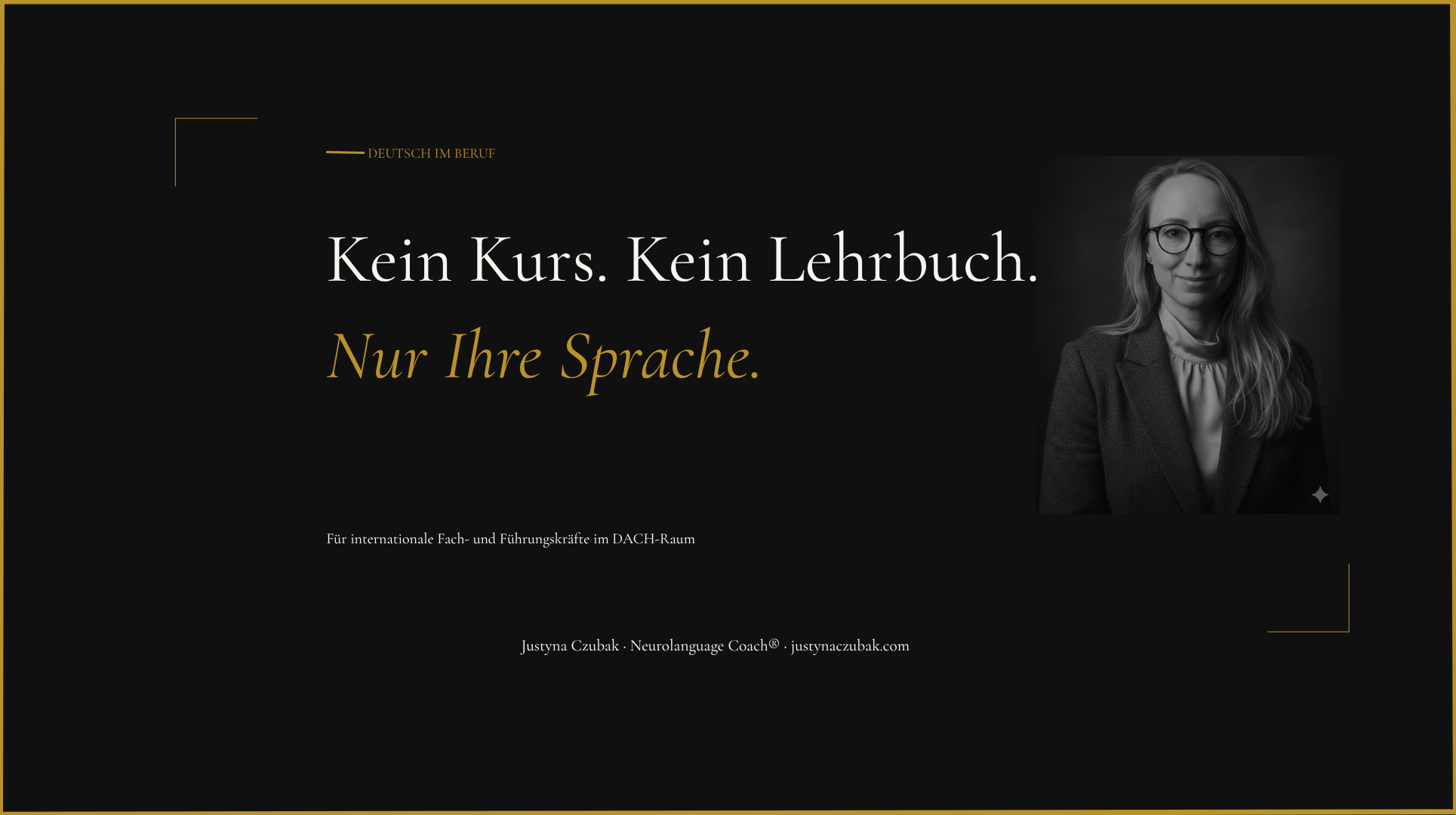 Justyna Czubak – Sprachcoach für Deutsch im Beruf für internationale Fach- und Führungskräfte im DACH-Raum